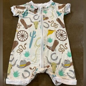 Little sleepies shorty rodeo 6-12